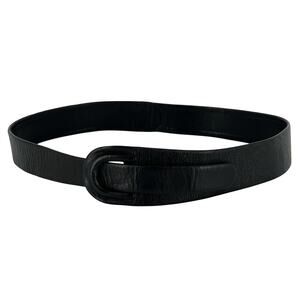 90s black leather belt Calderon 1990s vintage